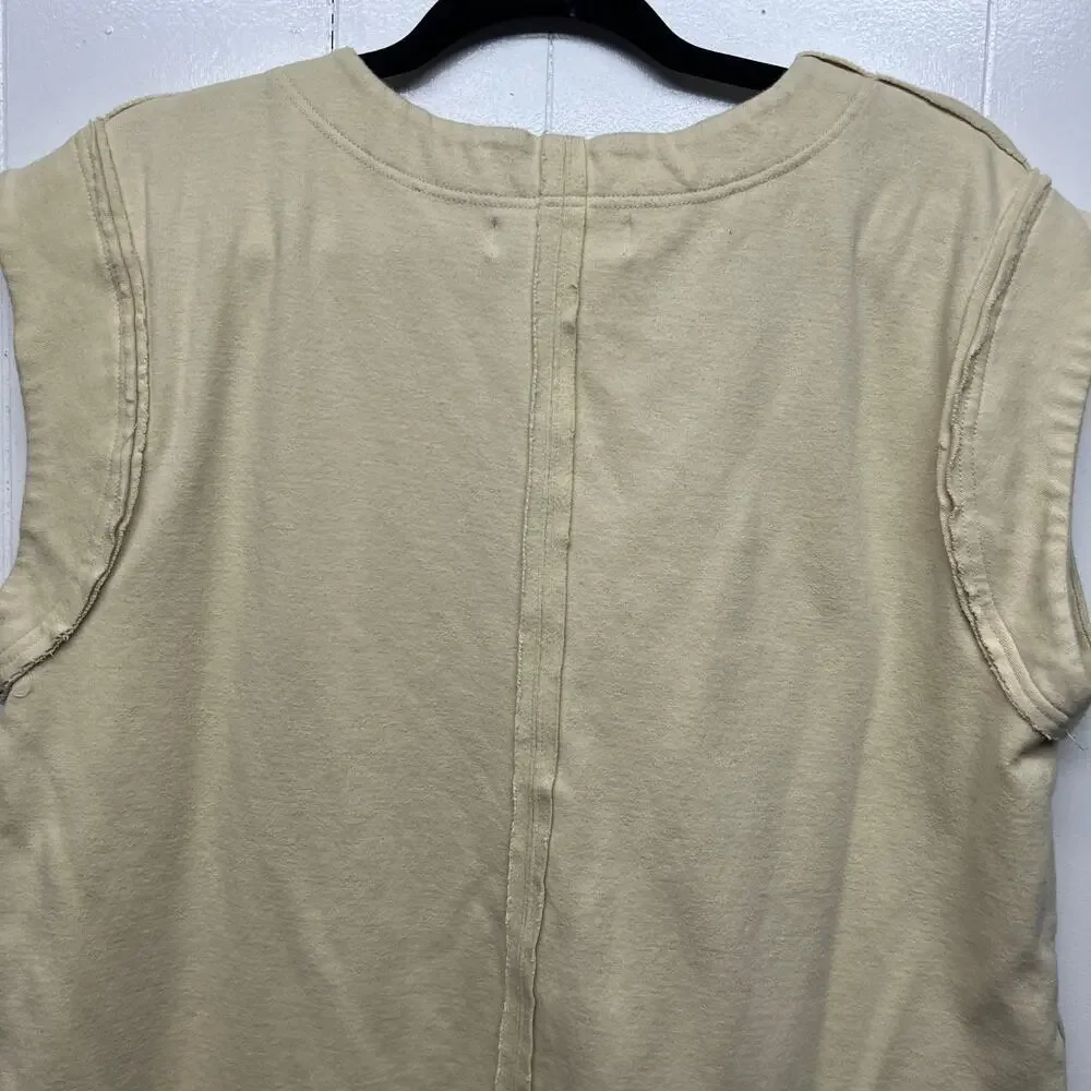 Free People Beach Womens Cardigan Small Cotton Oversized Boho Minimalist Relaxed